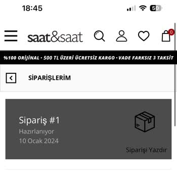 Saat Ve Saat Olmayan Ürünü Satıyor