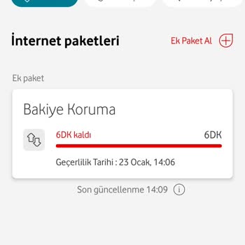 Vodafone Yurt Dışı Kolay Paket ; İnternet Paketi Uygulamada Gözükmüyor!