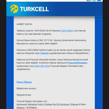 Turkcell Cayma Bedeli Hakkında!