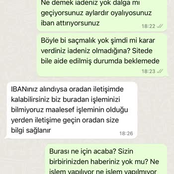 Şehrimoda Butik IBAN Alıp Ürün İadesi Yapmadı