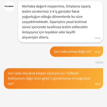 Pull And Bear Ürünü Kargoya Vermiyor!