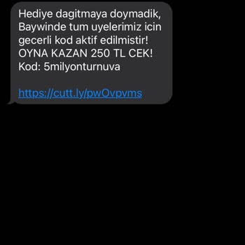 Baywin.comdan Gelen Sürekli İstemdışı Mesajlar