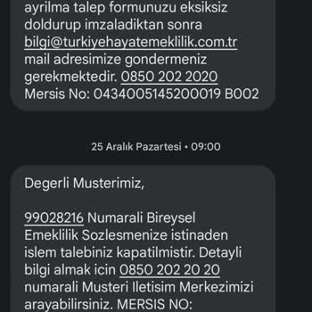 Türkiye Hayat Emeklilik İptal Olmayan Otomatik Katılım. BES