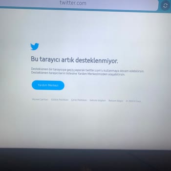 Samsung TV X ( Twitter ) Tarayıcı Bu Uygulamayı Desteklemiyor Hatası