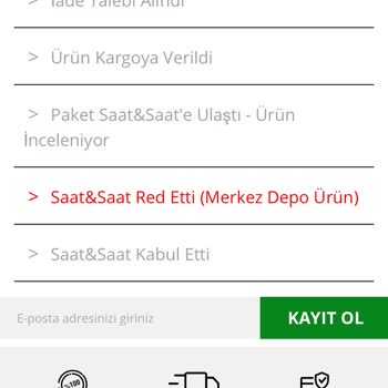 Saat & Saat Ürününün Arkasında Durmuyor