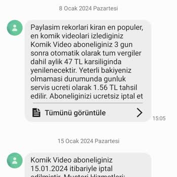 Türk Telekom Otomatik Sim Menü Aboneliği