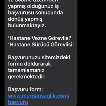 indeed İş Başvuru Sonrası Gelen Şüpheli SMS