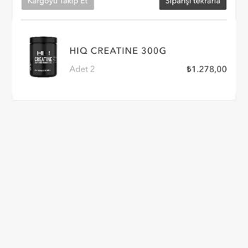 HIQ Nutrition Ürün Eksik Gönderildi