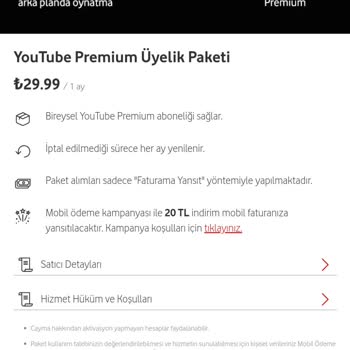 Vodafone Üyelik Sorunu Ve İade Talebi
