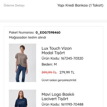 Mavi'nin Puan İadesi