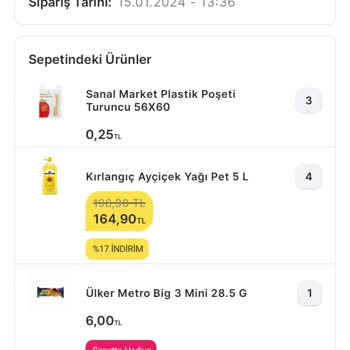 Migros Sanal Market Şikayeti