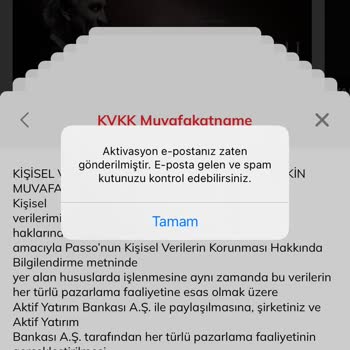 Passolig Aktivasyon Maili Sorunu