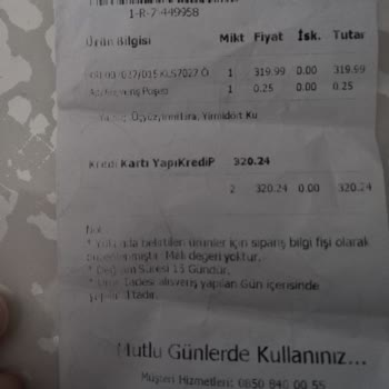 Karol Tekstil Aynı Gün Değişim Yapmadı