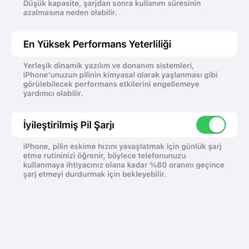 İPhone Şarj Çabuk Düşüyor