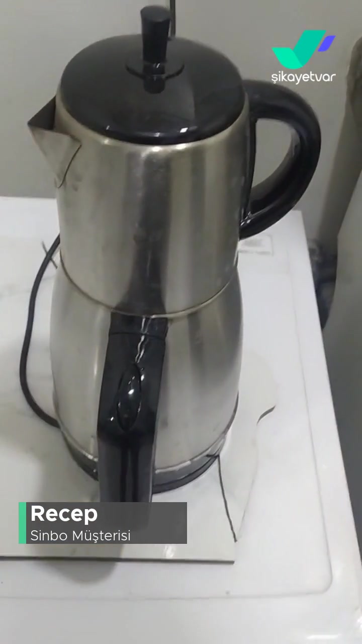 Sinbo Çay Seti Tutma Yeri Aşırı Derecede Sıcak Oluyor Ve Düğmesi Geri Atmıyor! videonun kapak resmi