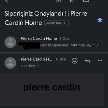 Pierre Cardin Home Pierre Cardin Kargo Sorunu