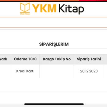 YKMkitap Sipariş Göndermiyor