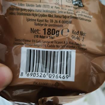 Eti Gıda Eti Popkek Şikayet Plastik Çıktı