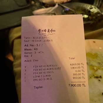 Alaçatı Kafası (Ankara) Restoranda Hesap Ödeme Sorunu