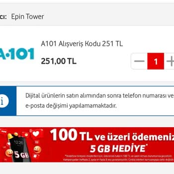 Vodafone Hep Yanımda Alışveriş Saçmalığı
