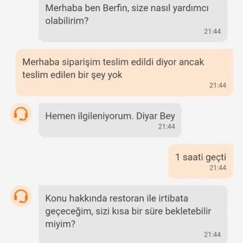 Trendyol GO Sipariş Teslimatı Ve Müşteri Memnuniyeti Sorunu