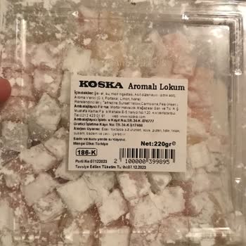 Koska Nazar Boncuklu Bayat Ve Tavsiye Edilen Tüketim Tarihi Geçen Ürün