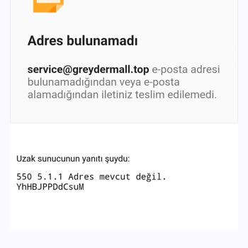 Greyder Paramın İade Edilmesini İstiyorum