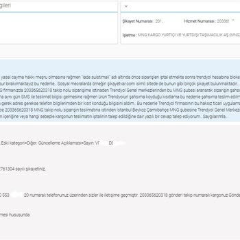 Trendyol Kredi Kart Bilgilerini Depolayıp Tüketiciyi Fişliyor/banlıyor