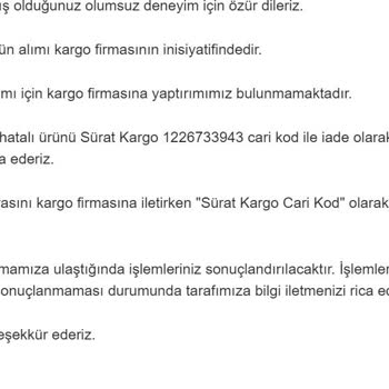 A101 Ve Sürat Kargo Deforme Ürün Gönderiyor