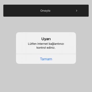 Mavi Uygulaması İnternet Bağlantısı Hatası