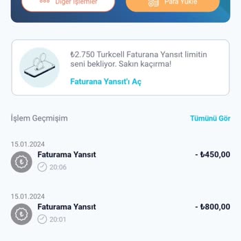 Turkcell Paycell Hesabımdan İzinsiz Para Çekildi!