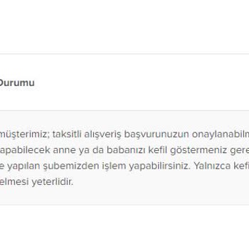 Evkur Alışveriş Peşin Ödenen Üründen Kefil İstenmesi