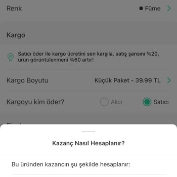 Dolap Komisyonu Ve Kargo Ücreti!