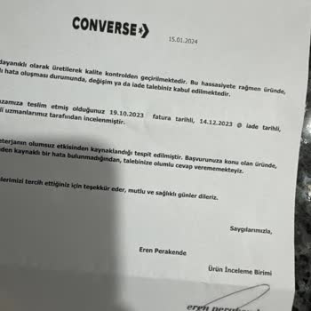 Converse Ayakkabının Teki Kurumuyor