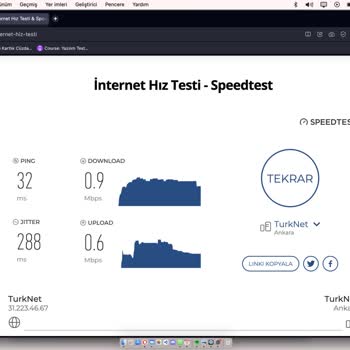 TurkNet Zamanla Yavaşlayan İnternet Sorunu. Hızım Şu An 1mb