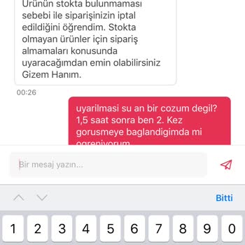 Yemeksepeti Online Sipariş Platformunda Geciken Ve İptal Edilen Sipariş Sorunu
