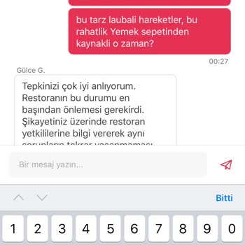 Yemeksepeti Online Sipariş Platformunda Geciken Ve İptal Edilen Sipariş Sorunu