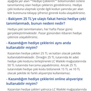 LCW Mağazalarında Kazanıyorum Uygulaması Kupon Kodları Kullanılmıyor.