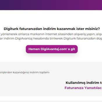 Digiavantaj Digiturk 1.128TL Bakiyemi Hesaptan Silerek Yok Etti