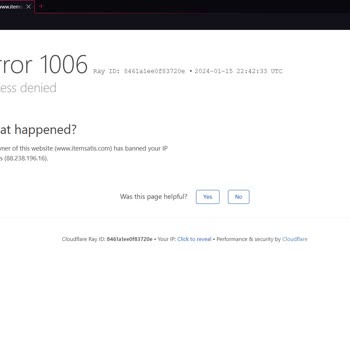 İtem Satış IP Ban