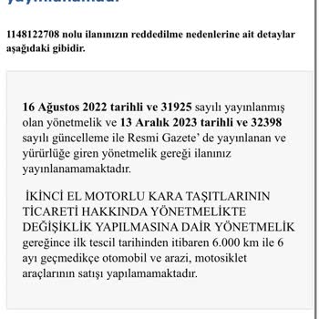 Sahibinden.com Sürekli İlanımı Red Veriyor. Kurumsal Olmaya Aykırı.