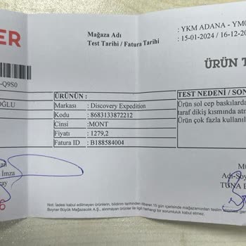 Boyner Mont Kalite Hataları