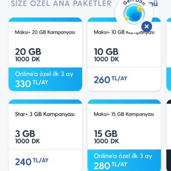 Turkcell Kişiye Özel Farklı Tarife Uygulaması