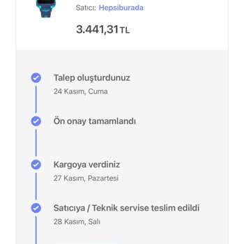 Hepsiburada 21 İş Günü Geçen Ürünümün Ücretini İade Etmiyor
