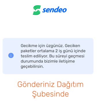 Sendeo Kargo Teslimatındaki Aşırı Gecikme ve İlgisizlik