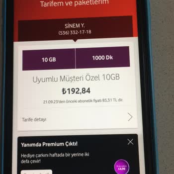 Vodafone Tarife Ücretim 3 Katına Çıkarıldı