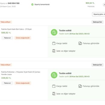 Boyner Ürün Tadilat Ve İletişim Sorunu Çanta Ortada Yok!