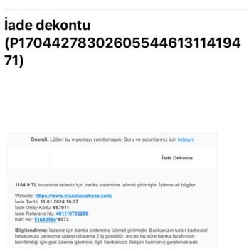 Nişantaşı Shoes Para İadesi Yapmıyor!