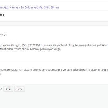 N11 İade Sıkıntısı - Çözüm Merkezi Yavaşlığı