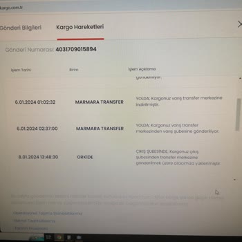 Aras Kargo Orkide Şube İlgisizliği Ve Kargomu Kayıp Etmeleri
